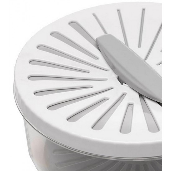 Escorredor 15x15x8cm Com Cabo Dobrável Branca Plástico